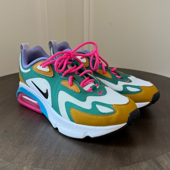 Nike Shoes - Nike Air Max 200 - Size 7.5 - Mystic Green White Gold - Like New